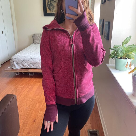 Lululemon Scuba Full Zip Hooded Jacket Pink 4 - Picture 2 of 9